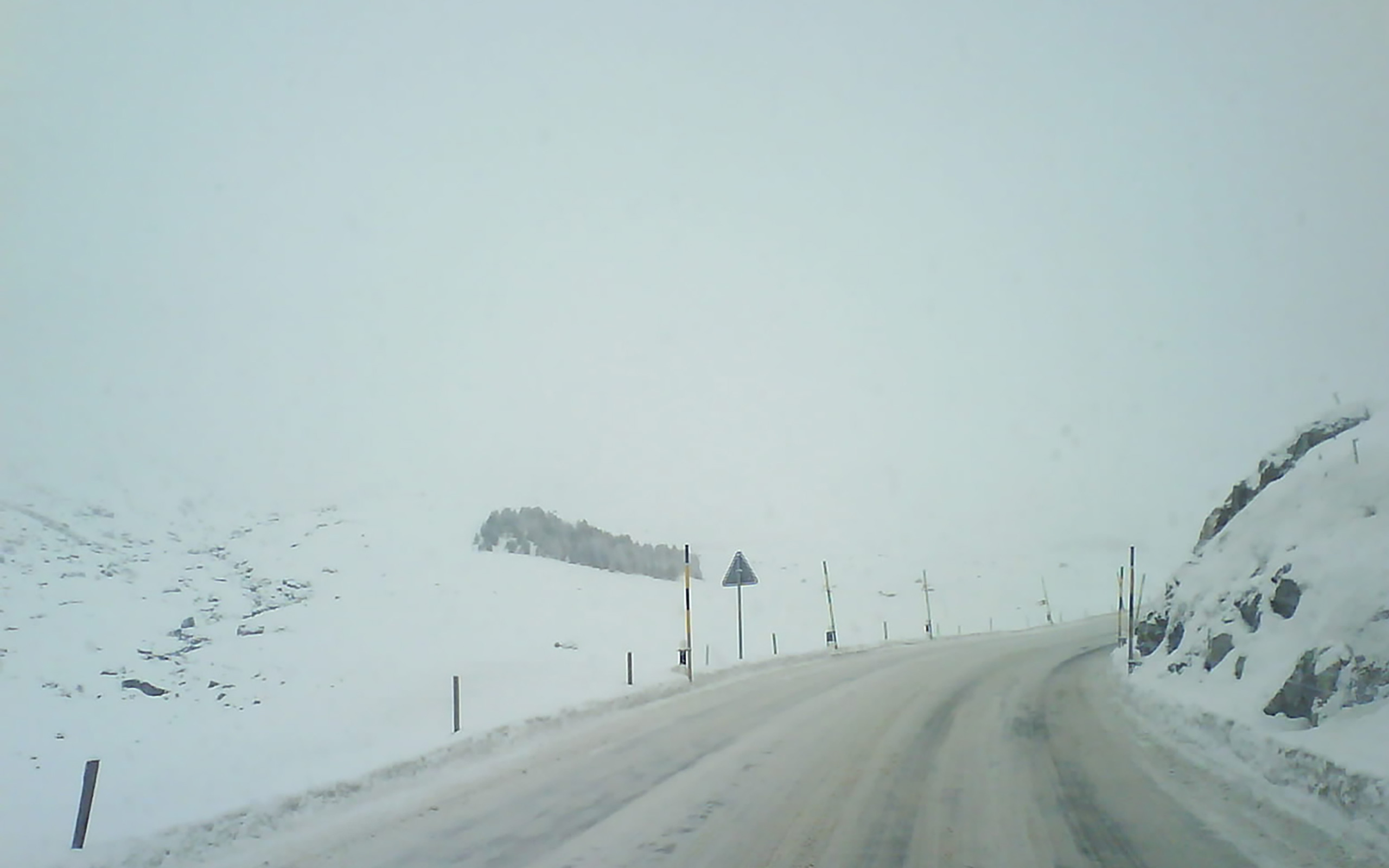 Schnee in St. Moritz