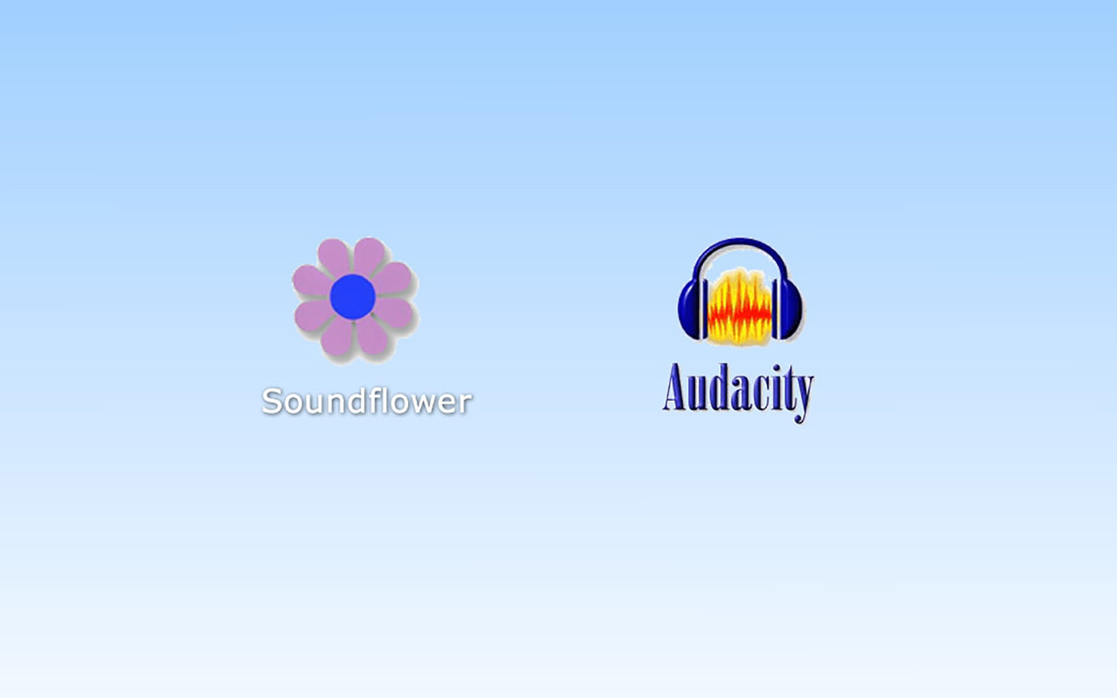 Soundflower & Audacity