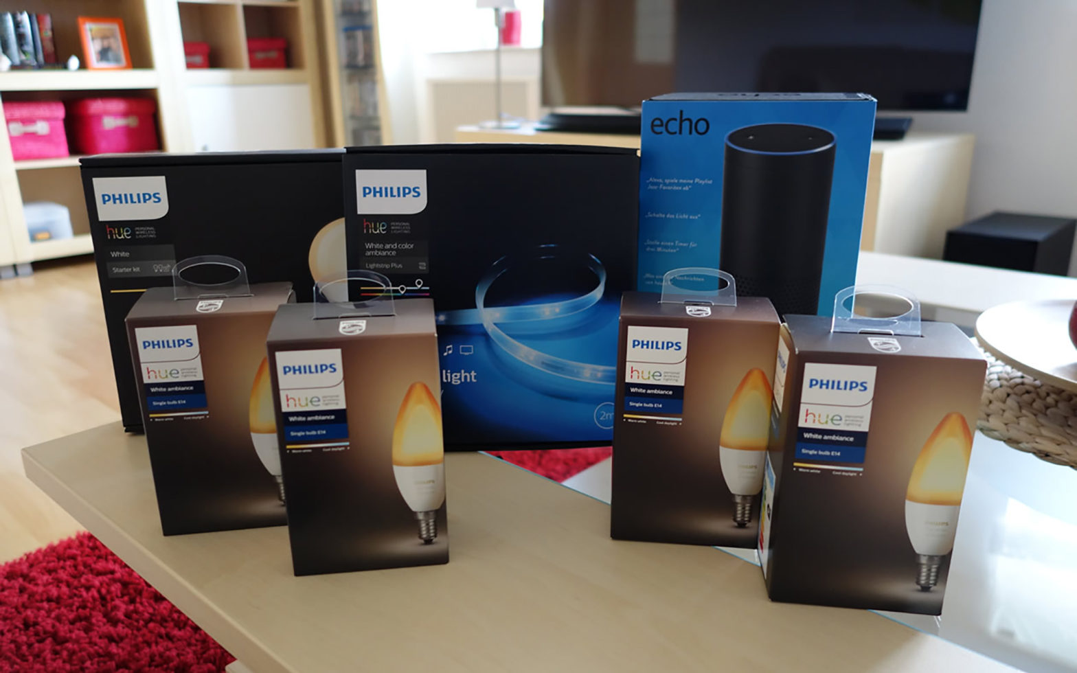 Amazon Echo und Philips Hue Lichtsysteme