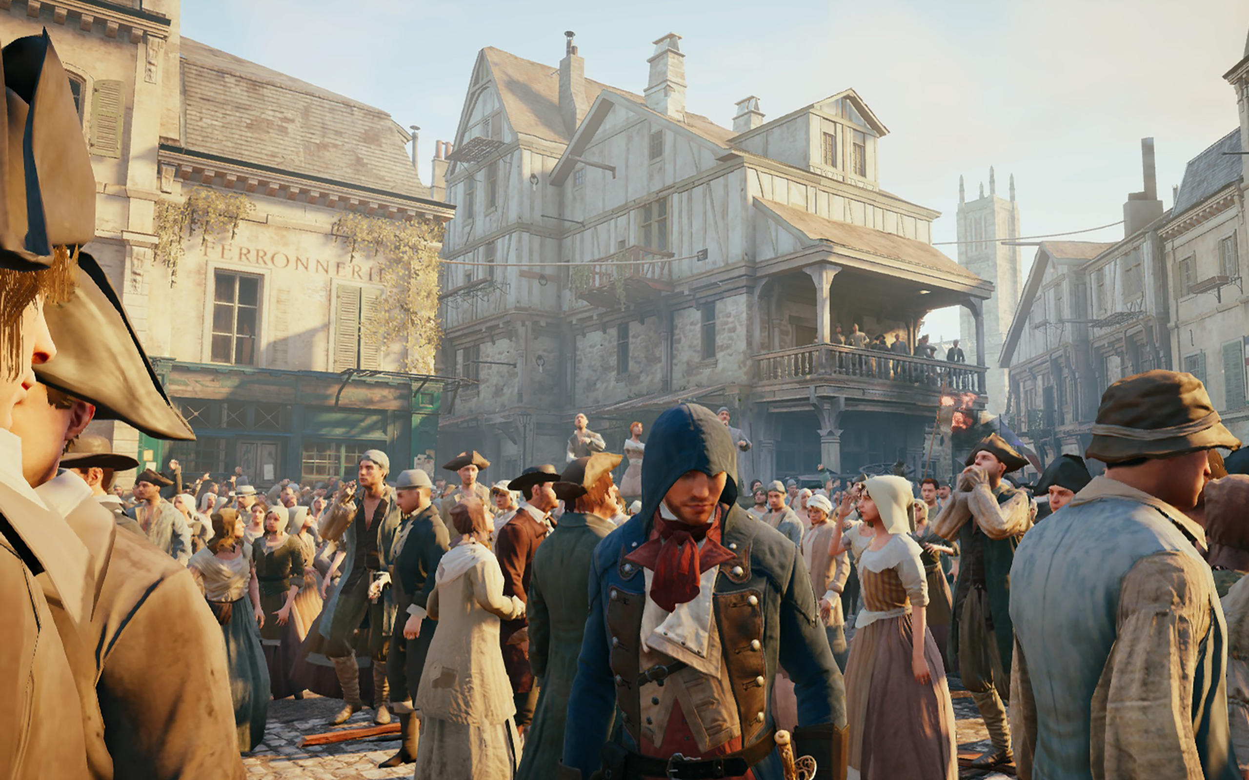 Assassin's Creed Unity: Lebendiges Treiben in Paris