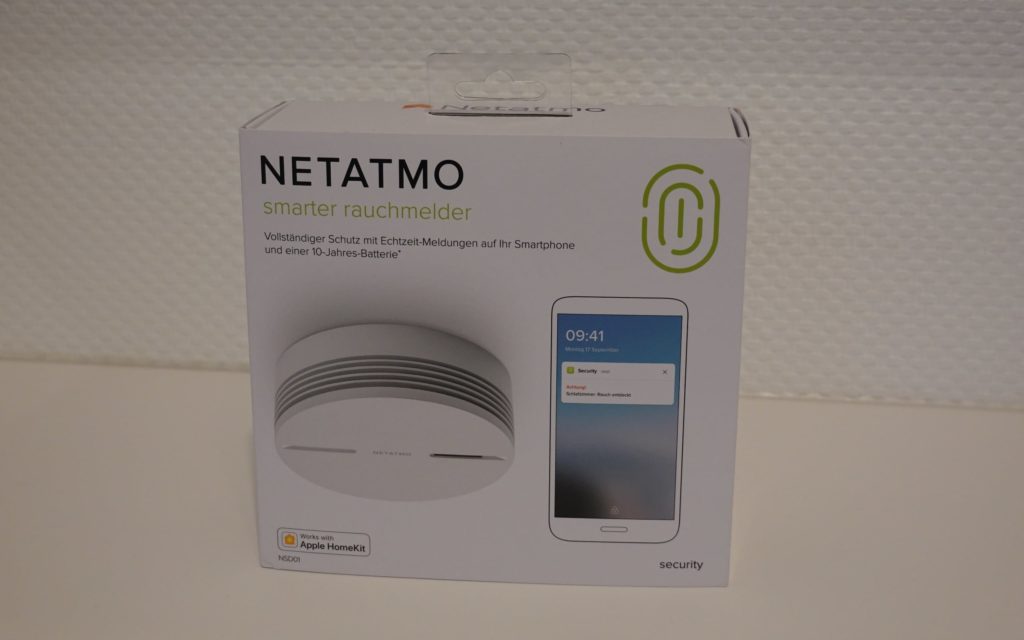 Netatmo Smarter Rauchmelder mit 10-Jahre-Batterie.