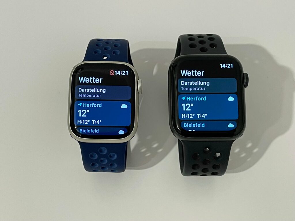 Apple Watch Series 7 vs. Series 5.