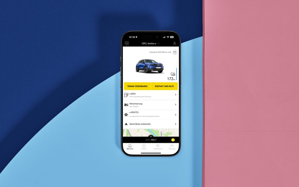 My Opel App - Übersicht.