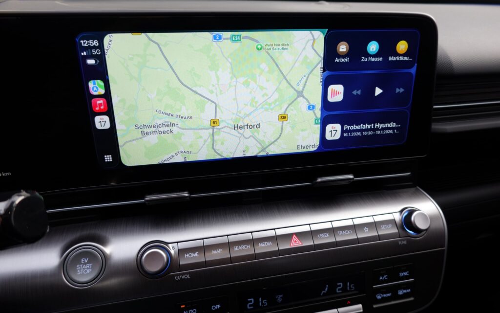 Schön groß und scharf auf dem 12,3-Zoll-Display.