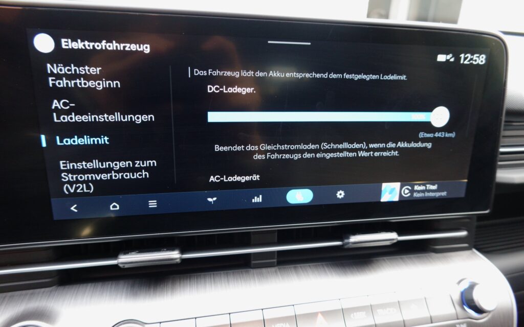 Ladelimits festlegen.