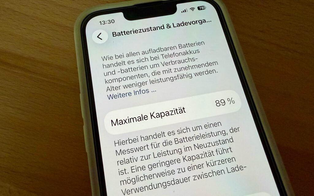 Batteriezustand & Ladevorgang