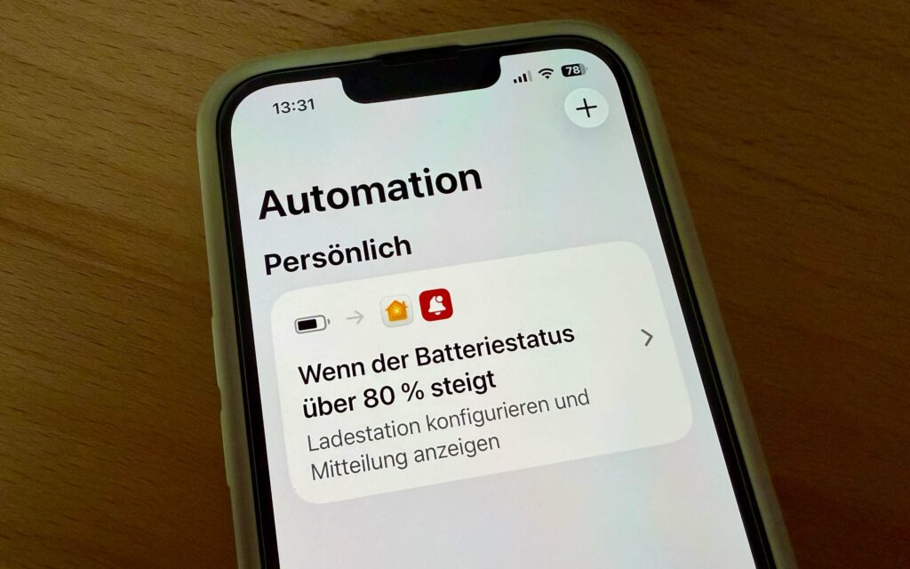 Persönliche Automation in "Kurzbefehle".