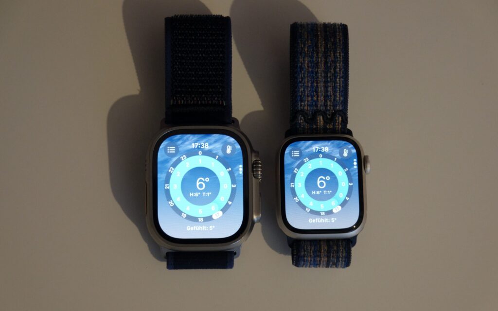 49 mm vs 41 mm Gehäuse.