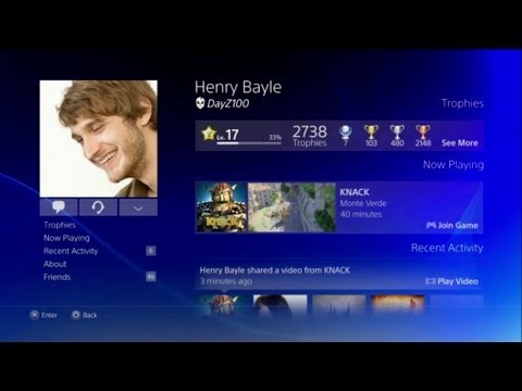 Playstation 4 - User Interface Overview - PS4 UI Walkthrough
