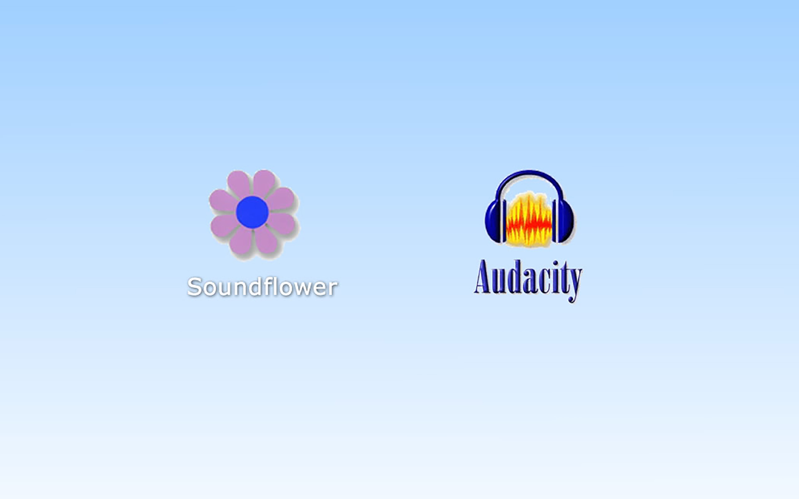 Soundflower Line OutAufnahme unter Mac OS X