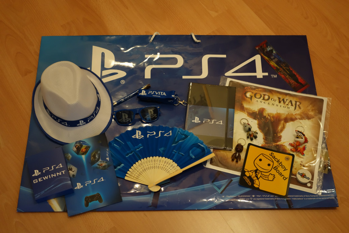 Giveaways von Sony PlayStation.